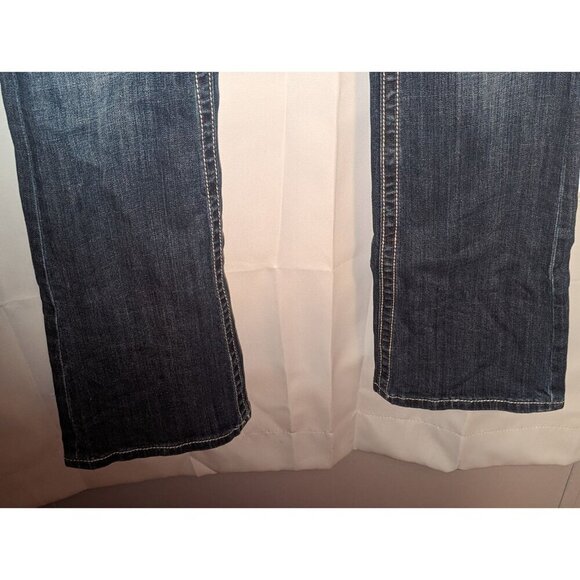 Miss Me Jeans Womens 28 Blue Bootcut Mid Rise Embroidered Denim JP5010B - Picture 5 of 16